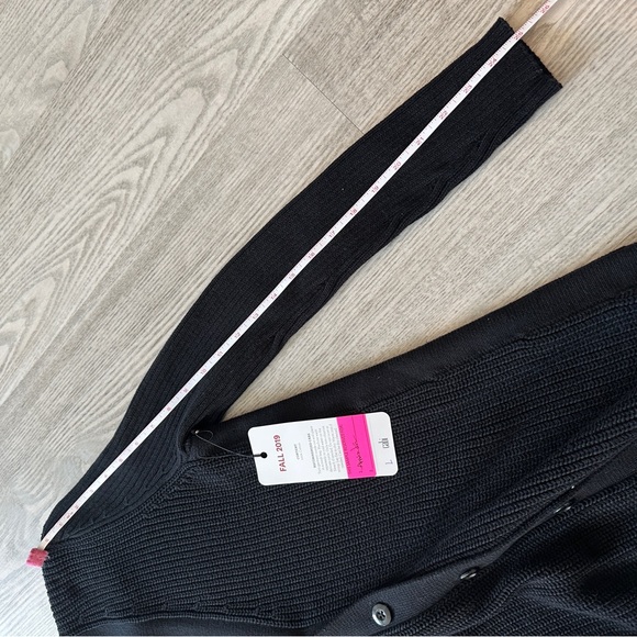 NWT CAbi Black Cotton Button Up Duster Cardigan Small - Picture 13 of 13